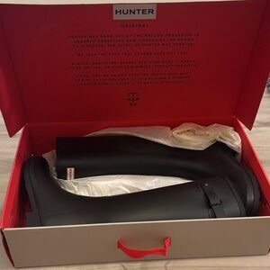 Brand New Hunter Black Tall Boots